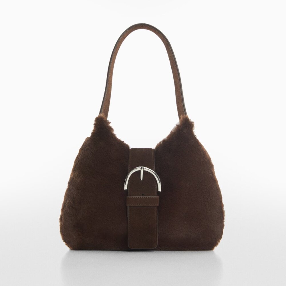 Leather-Effect Bag with Buckle